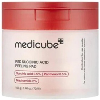 Medicube Red Succinic Acid Peeling Pad - šveičiamosios odos pagalvėlės,155 g