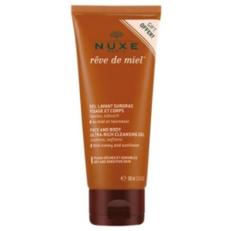 Nuxe Reve de Miel Ultra Rich Cleansing Gel - Prausiamasis gelis veidui ir kūnui, 100 ml