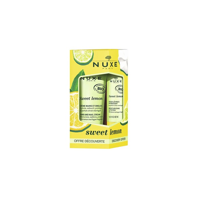 Nuxe Sweet Lemon Hand and Lip Set - dovanų rinkinys