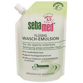 Sebamed Olive Face & Body Wash Refill - Replacement refill for washing emulsion with olive oil 400