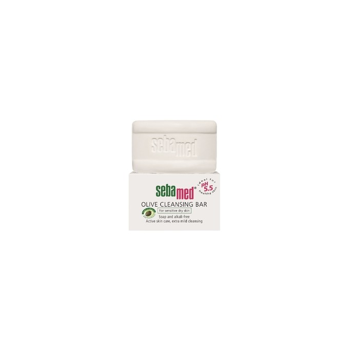 Sebamed Sensitive Skin Olive Cleansing Bar - Kietasis muilas 150 g