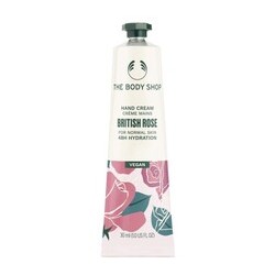 The Body Shop British Rose Hand Cream - drėkinamasis rankų kremas, 30 ml