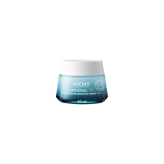 Vichy Minéral 89 100 H Moisture Boosting Cream - riebus drėkinamasis kremas, 50 ml