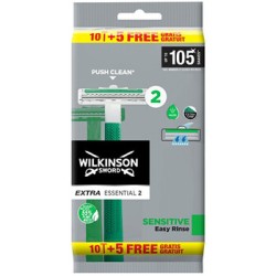 Wilkinson Sword Extra Essential - vienkartiniai skustuvai, 15 vnt.