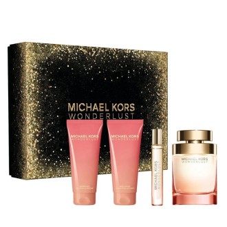 Michael Kors Wonderlust dovanų rinkinys – EDP 100 ml, EDP 10 ml, dušo želė 100 ml ir kūno losjonas