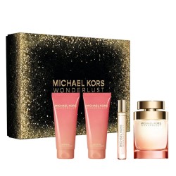 Michael Kors Wonderlust dovanų rinkinys – EDP 100 ml, EDP 10 ml, dušo želė 100 ml ir kūno losjonas
