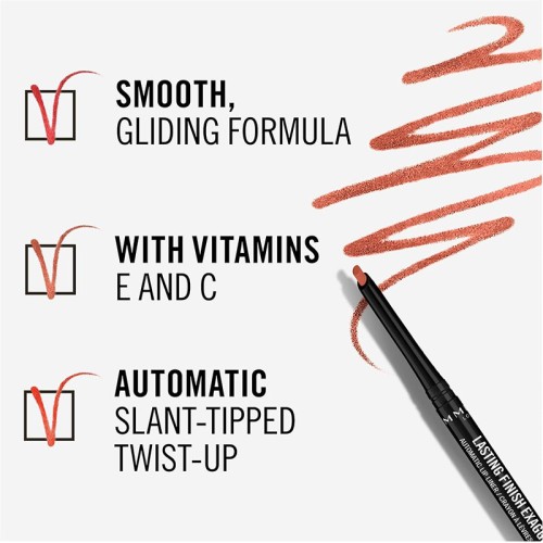 Rimmel Lasting Finish Exaggerate Lip Pencil 018 Rose Addiction