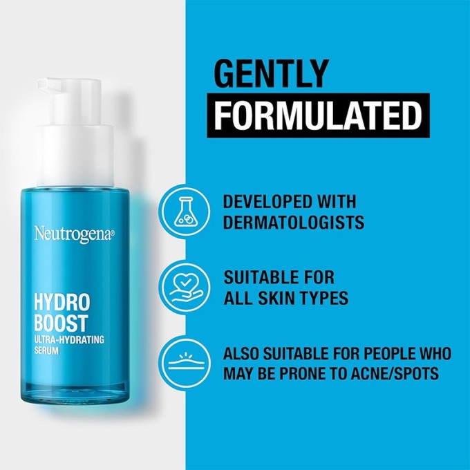 Neutrogena Hydro Boost Ultra-Hydrating Serum - Itin drėkinantis serumas su hialurono rūgštimi, 30 ml