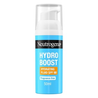 Neutrogena HydroBoost Hydrating Fluid SPF 50 - drėkinamasis skystis sausai odai, 50 ml