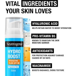 Neutrogena HydroBoost Hydrating Fluid SPF 50 - drėkinamasis skystis sausai odai, 50 ml