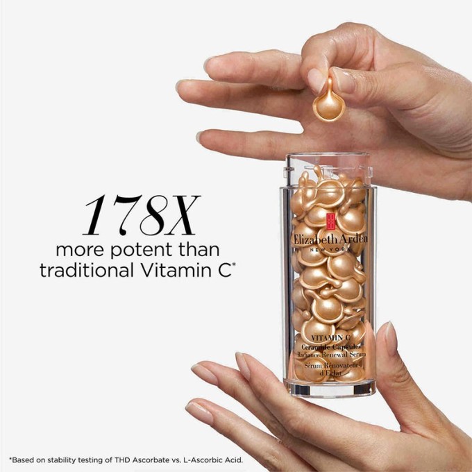 Elizabeth Arden Vitamin C Ceramide Capsules Radiance Renewal Serum - vitamino C serumas, 30 kapsulių