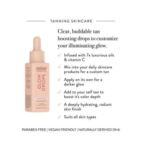 Minetan Illuminating Tan Drops - Self-tanning drops 40 ml