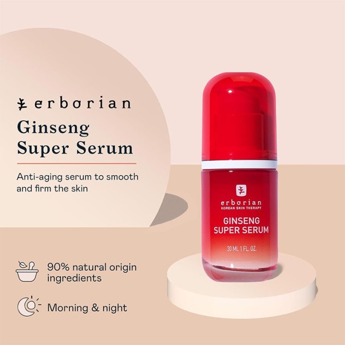 Erborian Ginseng Super Serum - veido serumas su ženšenio ekstraktu, 30 ml