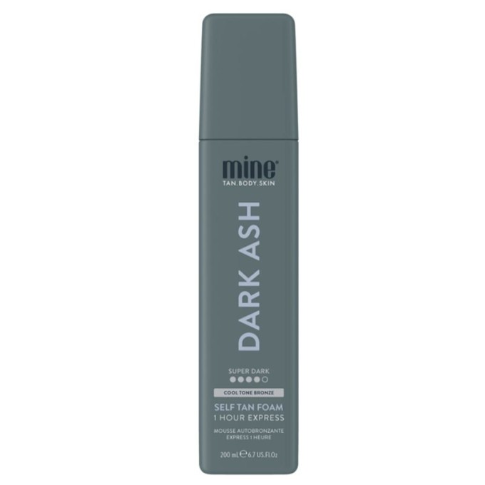 Minetan Dark Ash Self-Tan Foam - savaiminio įdegio putos tamsiai rudam atspalviui, 200 ml