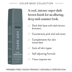 Minetan Dark Ash Self-Tan Foam - savaiminio įdegio putos tamsiai rudam atspalviui, 200 ml