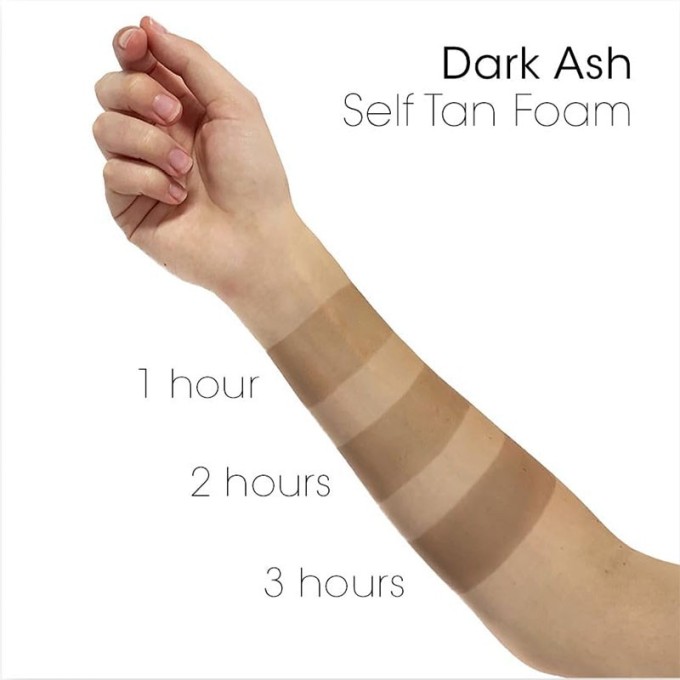 Minetan Dark Ash Self-Tan Foam - savaiminio įdegio putos tamsiai rudam atspalviui, 200 ml