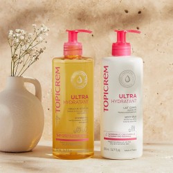 Topicrem Ultra-Hydratant Shower Oil - itin drėkinantis dušo aliejus, 500 ml
