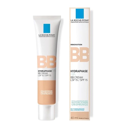 La Roche-Posay Hydraphase BB Cream SPF 15 - BB kremas veidui, 40 ml - Light