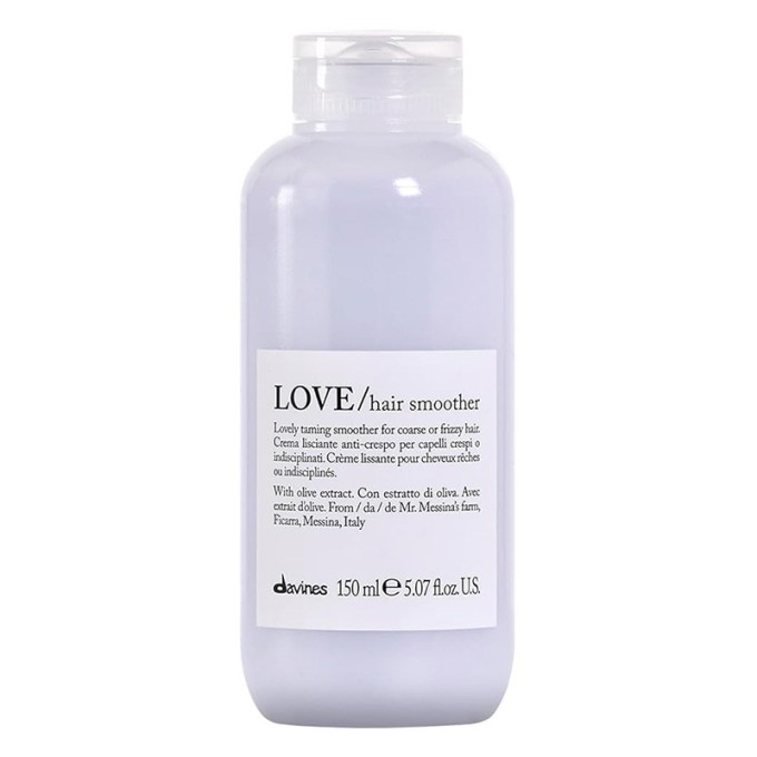 Davines LOVE Hair Smoother - plaukų priežiūros priemonės plaukams glotninti, 150 ml