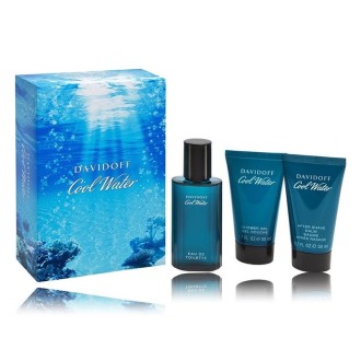 Davidoff Cool Water Man dovanų rinkinys vyrams - EDT 40 ml, 50 ml dušo želė ir balzamas po