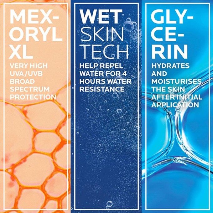 La Roche-Posay Anthelios SPF 50+ Wet Skin Lotion - atsparus vandeniui losjonas su apsauga SPF 50+