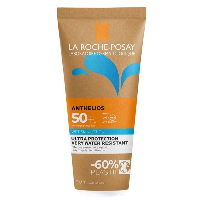 La Roche-Posay Anthelios SPF 50+ Wet Skin Lotion - atsparus vandeniui losjonas su apsauga SPF 50+