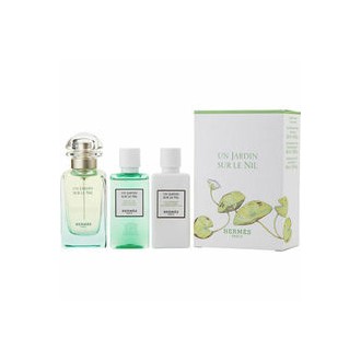 Hermes Un Jardin Sur Le Nil EDT gift set 50 ml, body lotion 40 ml and shower gel 40 ml 50 ml