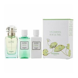Hermes Un Jardin Sur Le Nil EDT gift set 50 ml, body lotion 40 ml and shower gel 40 ml 50 ml