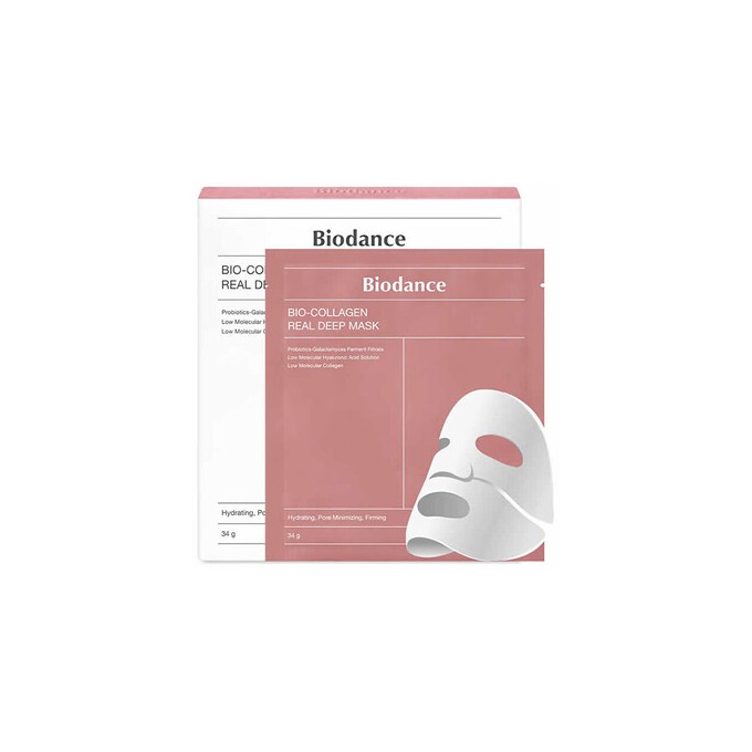 Biodance Bio-Collagen Real Deep Mask - Kolageno veido kaukė, 4 vnt.