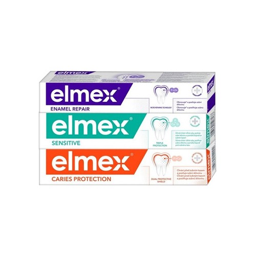 Elmex Mix Trio Toothpaste Set - Sada zubních past 75ml