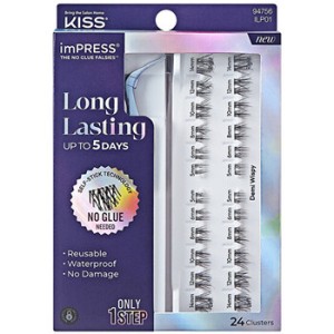 Kiss My Face imPRESS Press on LongLasting 01 - Dirbtinės blakstienos