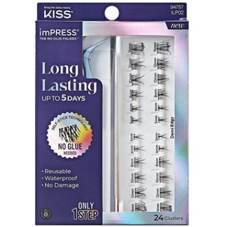 Kiss My Face imPRESS Press on LongLasting Lashes 02 - Dirbtinės blakstienos