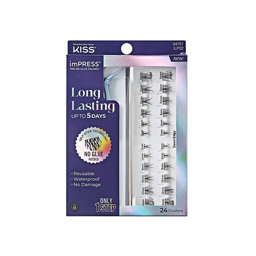 Kiss My Face imPRESS Press on LongLasting Lashes 02 - Dirbtinės blakstienos