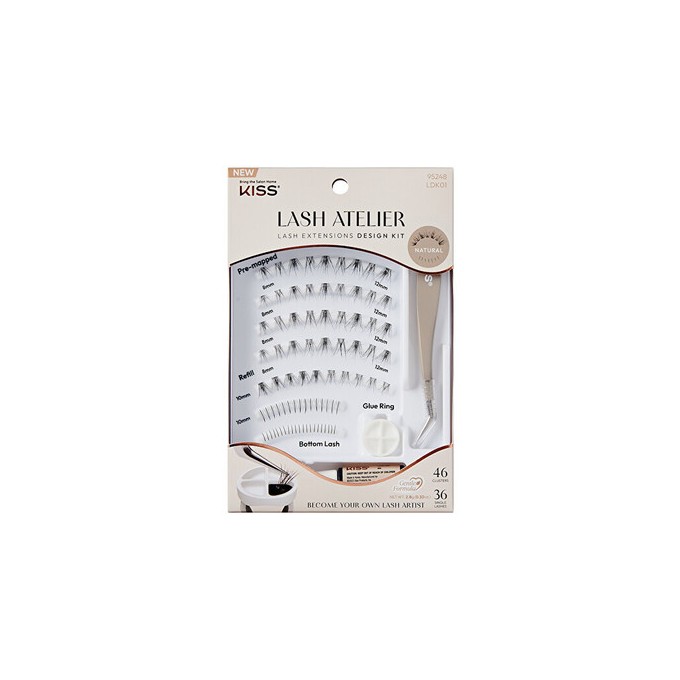 Kiss My Face Lash Atelier Design Lashes 01 - Dirbtinių blakstienų rinkinys