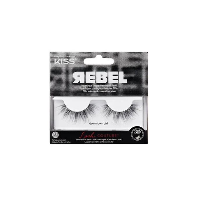 Kiss My Face Lash Couture Rebel Collection 01 Downtown Girl - Dirbtinės blakstienos