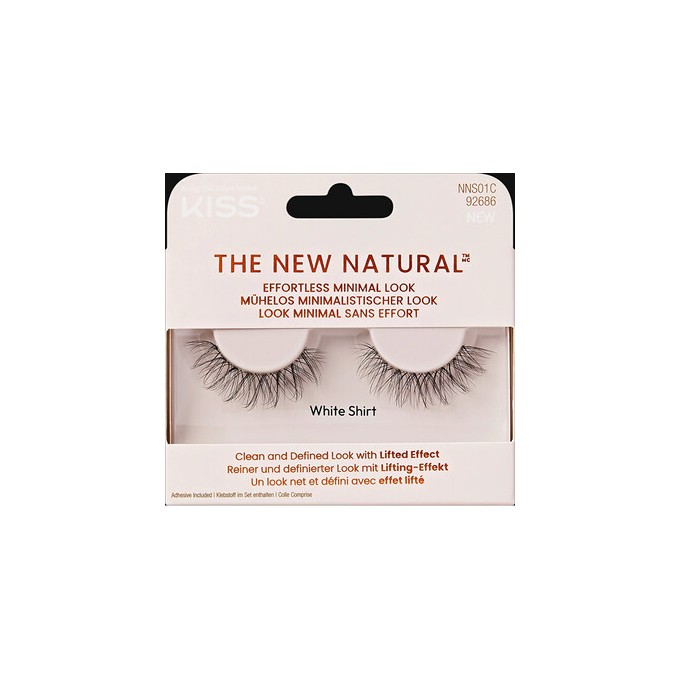 Kiss My Face The New Natural 01 White Shirt Lashes - Dirbtinės blakstienos