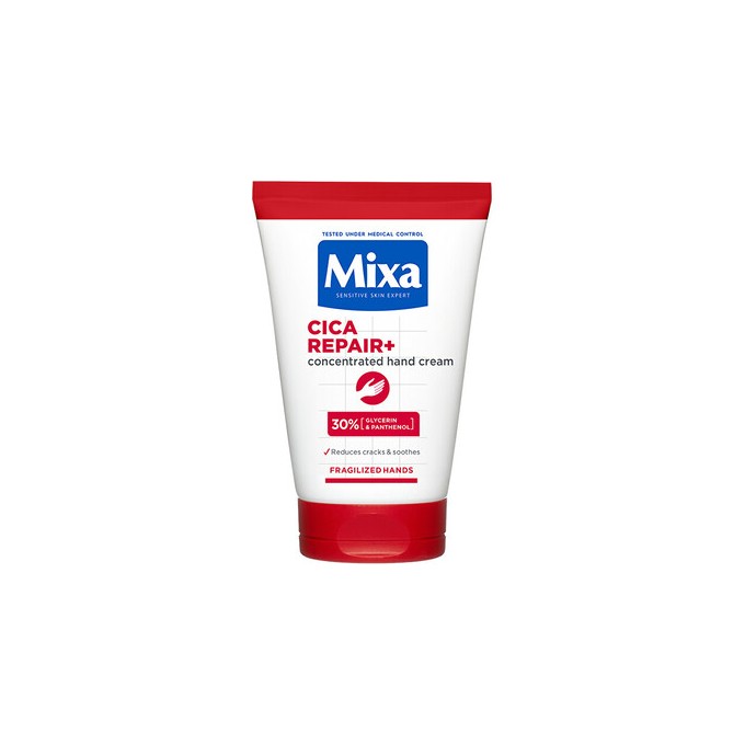Mixa Cica Repair+ Concentrated Hand Cream - Kremas sausoms ir skilinėjančioms rankoms, 50 ml