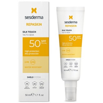 Sesderma Repaskin Silk Touch Facial Sunscreen SPF 50 - Veido kremas nuo saulės, 50 ml