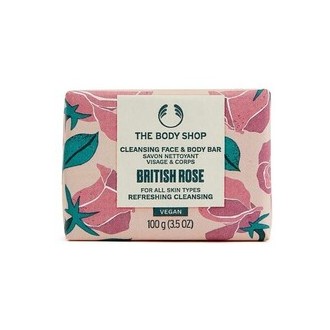 The Body Shop British Rose Cleansing Face & Body Bar 100 g