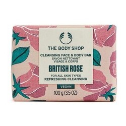 The Body Shop British Rose Cleansing Face & Body Bar 100 g