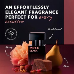 Mexx Black for Her EDT kvepalai moterims, 30 ml