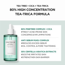SKIN1004 Madagascar Centella Tea-Trica Relief Ampoule - veido serumas probleminei, aknės paveiktai