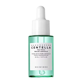 SKIN1004 Madagascar Centella Tea-Trica Relief Ampoule - veido serumas probleminei, aknės paveiktai