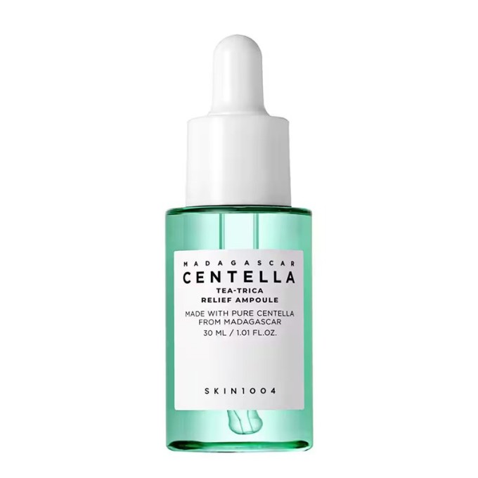 SKIN1004 Madagascar Centella Tea-Trica Relief Ampoule - veido serumas probleminei, aknės paveiktai