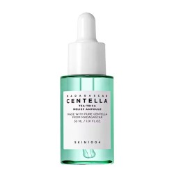 SKIN1004 Madagascar Centella Tea-Trica Relief Ampoule - veido serumas probleminei, aknės paveiktai