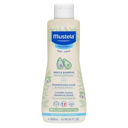 Mustela Gentle Shampoo - švelnus šampūnas su natūraliu avokadu, 500 ml