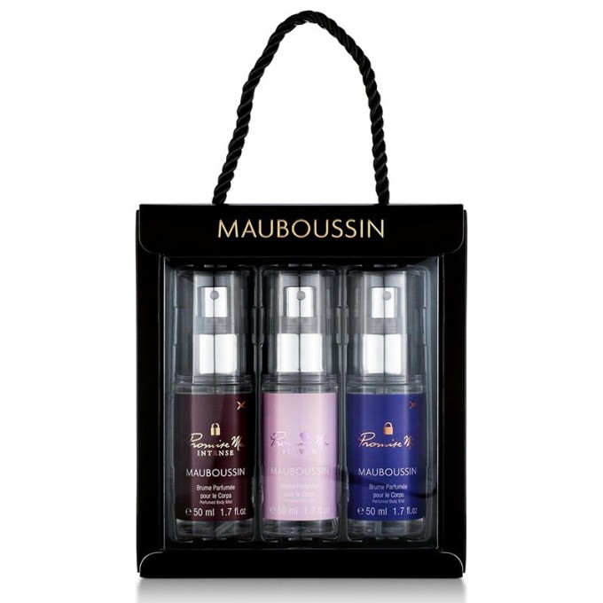 Mauboussin Promise Me gift set – kūno dulksnų rinkinys, 3 x 50 ml