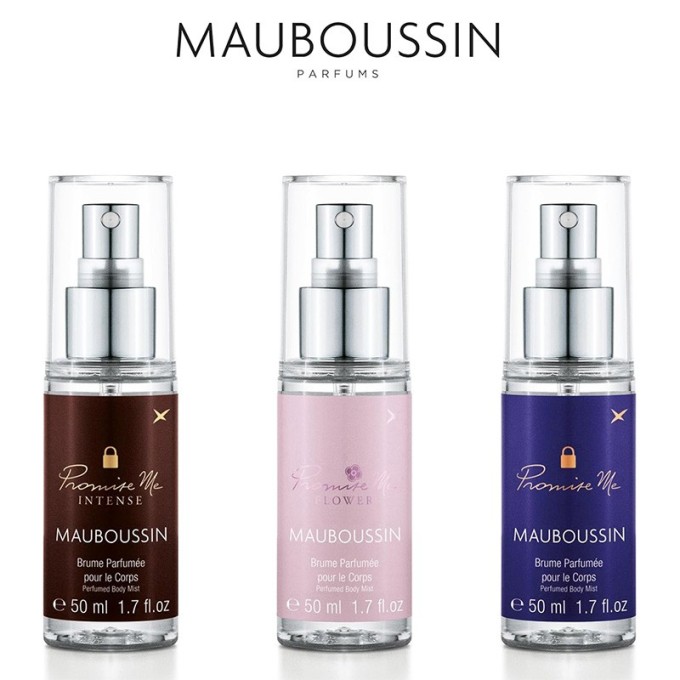 Mauboussin Promise Me gift set – kūno dulksnų rinkinys, 3 x 50 ml