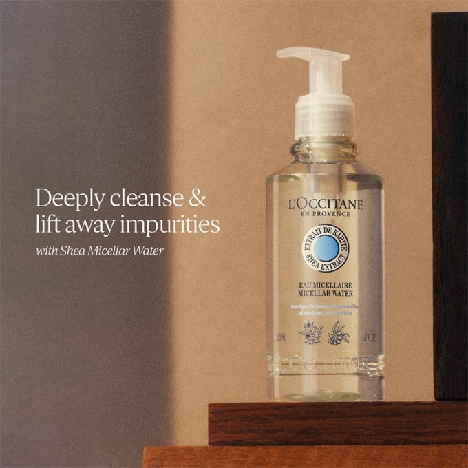 L´occitane Shea Butter Micellar Water - taukmedžio micelinis vanduo, 200 ml