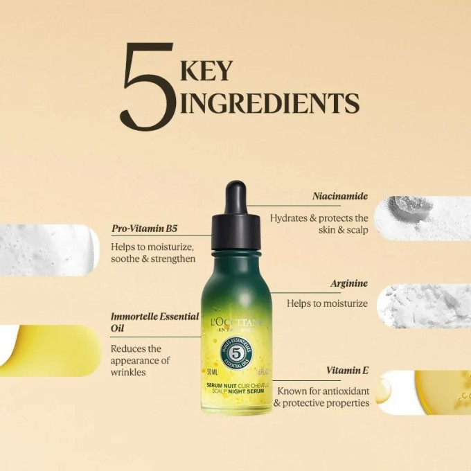 L´occitane Scalp Night Serum - naktinis galvos odos serumas, 50 ml